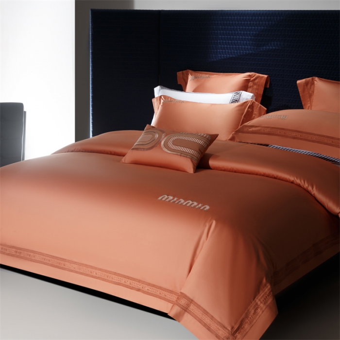 91家纺网 家纺一手货源 找家纺 高大尚 2023新款秋冬长绒棉四件套-伊洛蒂 伊洛蒂-爱玛橙