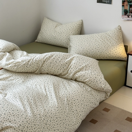 91家纺网 家纺一手货源 找家纺 （总）九花鹿2024活性印花全棉A类针织棉四件套