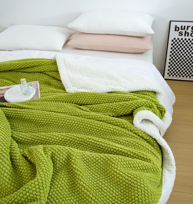 91家纺网 家纺一手货源 找家纺 总 羋多 2023年新款AB版提花玫瑰绒羊羔绒塔芙绒羊羔绒毯子舒棉绒毛毯