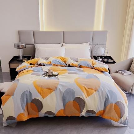 91家纺网 家纺一手货源 找家纺 （总）名优 2023新款全棉生态加厚磨毛四件套单品系列-被套款