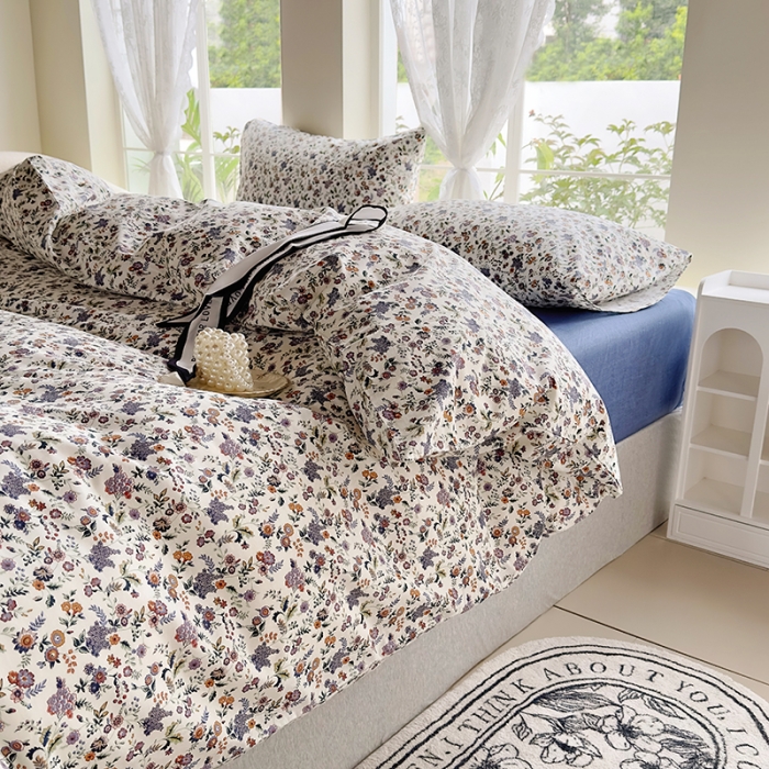 91家纺网 家纺一手货源 找家纺 怡家居 2023新款全棉四件套7月新花色 娇兰