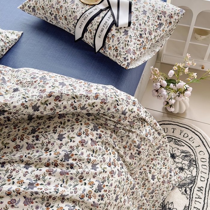 91家纺网 家纺一手货源 找家纺 怡家居 2023新款全棉四件套7月新花色 娇兰