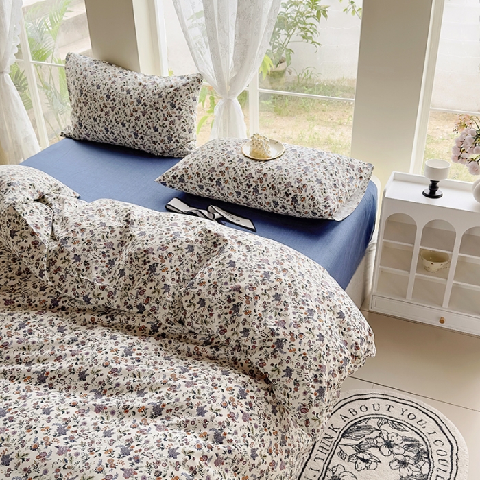 91家纺网 家纺一手货源 找家纺 怡家居 2023新款全棉四件套7月新花色 娇兰