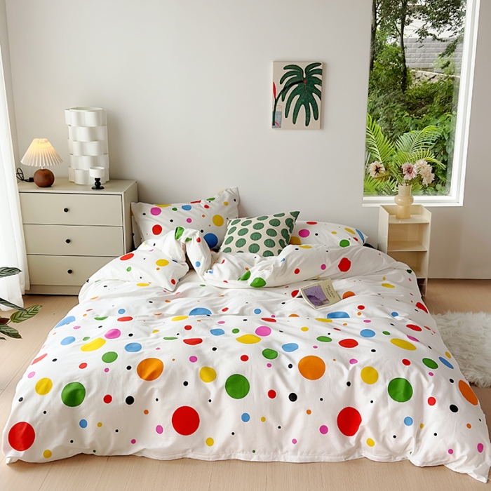 91家纺网 家纺一手货源 找家纺 怡家居 2023新款全棉四件套7月新花色 气泡