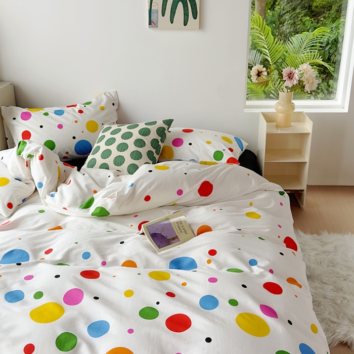 91家纺网 家纺一手货源 找家纺 怡家居 2023新款全棉四件套7月新花色 气泡