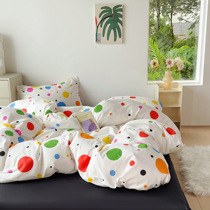 91家纺网 家纺一手货源 找家纺 怡家居 2023新款全棉四件套7月新花色 气泡