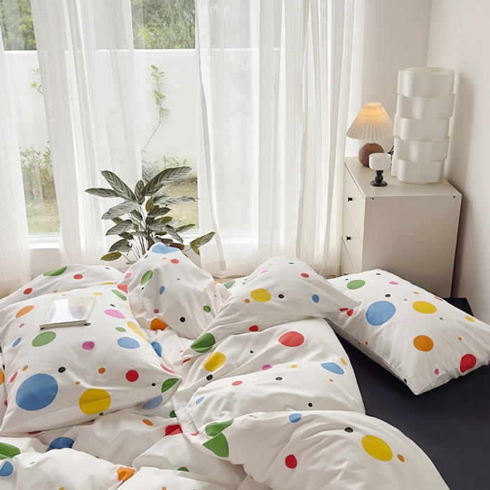 91家纺网 家纺一手货源 找家纺 怡家居 2023新款全棉四件套7月新花色 气泡