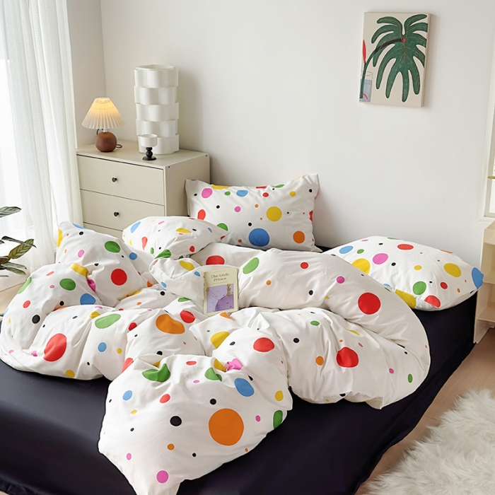 91家纺网 家纺一手货源 找家纺 怡家居 2023新款全棉四件套7月新花色 气泡