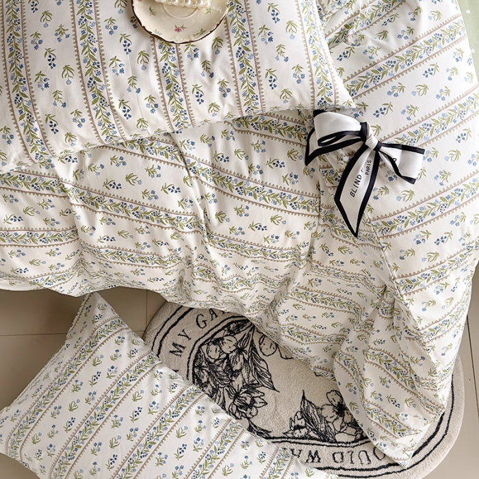 91家纺网 家纺一手货源 找家纺 怡家居 2023新款全棉四件套7月新花色 韵律