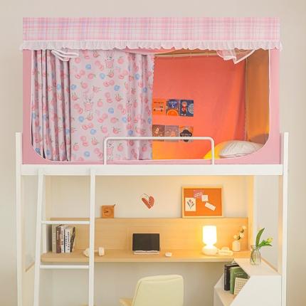 91家纺网 家纺一手货源 找家纺 （总）安金2023新款涂层99％强遮光学生蚊帐一体学生坐床格子花边印花