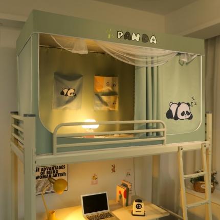 91家纺网 家纺一手货源 找家纺 夏彩 88576数码涂印学生上下铺三开门可伸缩拉链蚊帐 乖乖熊