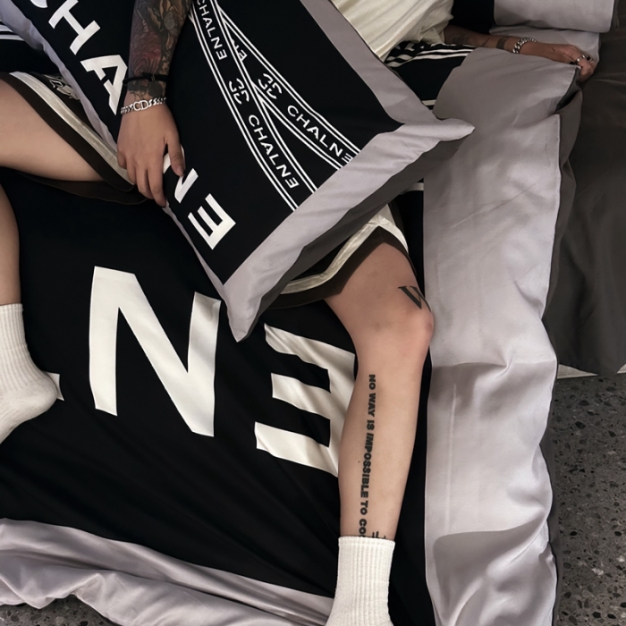 91家纺网 家纺一手货源 找家纺 丽斐纺织 2023新款双面磨毛数码印花四件套 磨毛暗香