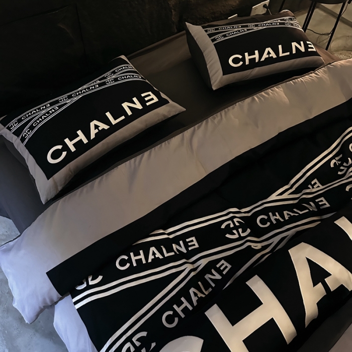 91家纺网 家纺一手货源 找家纺 丽斐纺织 2023新款双面磨毛数码印花四件套 磨毛暗香