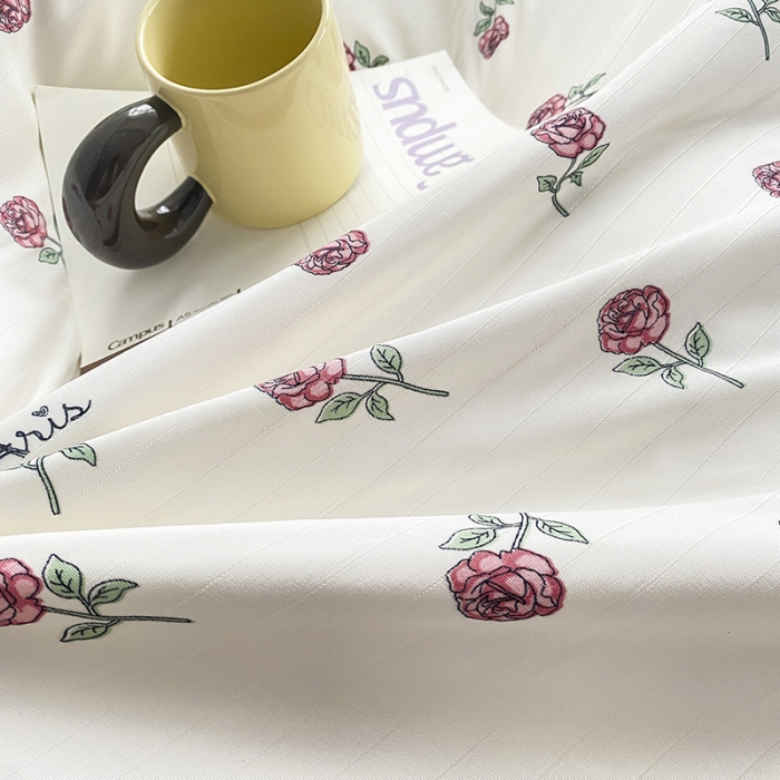 91家纺网 家纺一手货源 找家纺 （总）寐时代 2023新款有氧提花双层纱四件套