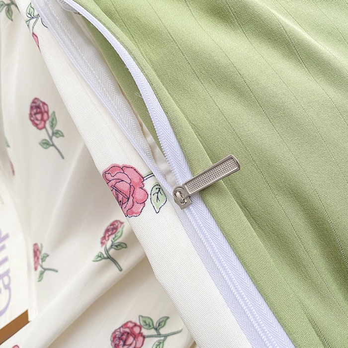 91家纺网 家纺一手货源 找家纺 （总）寐时代 2023新款有氧提花双层纱四件套