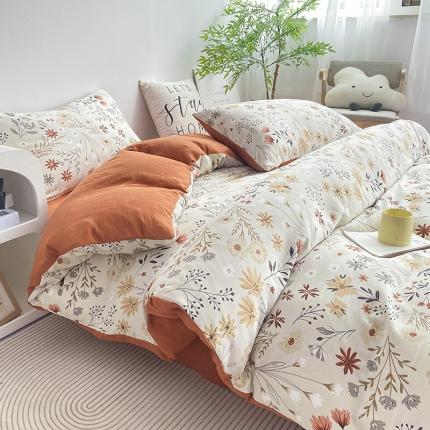 寐时代 2023新款有氧提花双层纱四件套 潘多拉