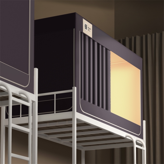 91家纺网 家纺一手货源 找家纺 佳梦 2023新款学生坐床素色遮光蚊帐 深灰