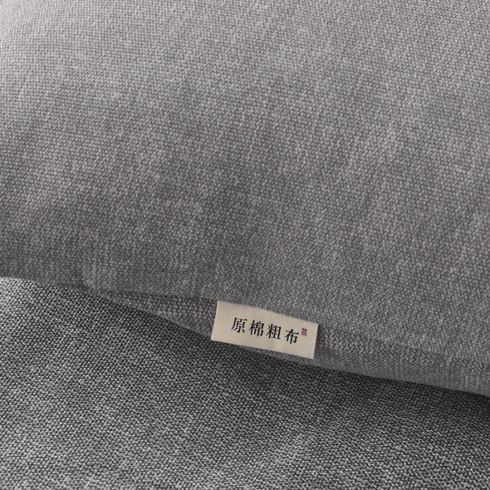 91家纺网 家纺一手货源 找家纺 大元 2025新款老粗布单品床笠 床笠-灰太狼