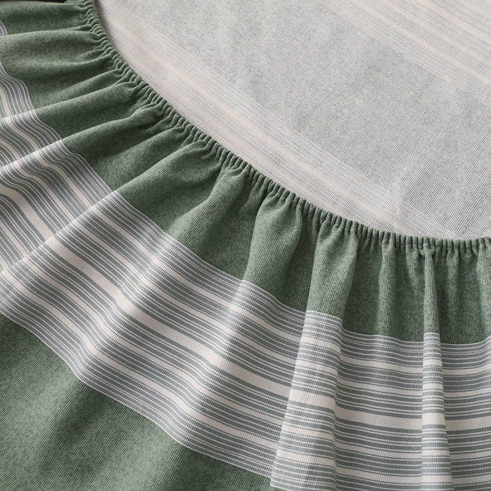 91家纺网 家纺一手货源 找家纺 大元 2025新款老粗布单品床笠 床笠-千夏