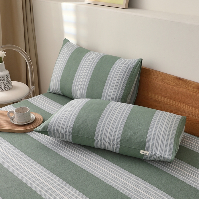 91家纺网 家纺一手货源 找家纺 大元 2025新款老粗布单品床笠 床笠-千夏