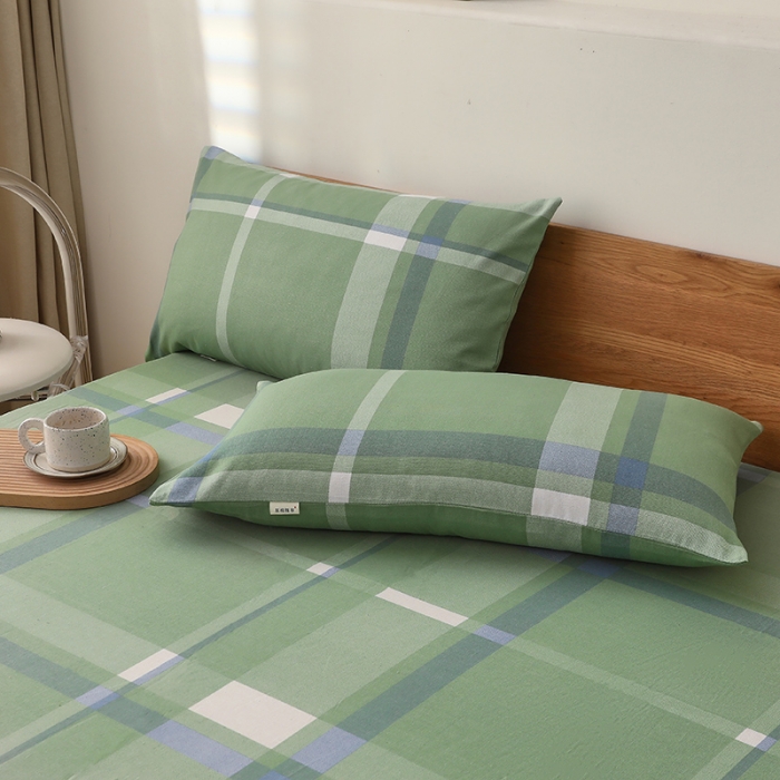 91家纺网 家纺一手货源 找家纺 大元 2025新款老粗布单品床笠 床笠-箬竹