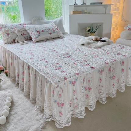 91家纺网 家纺一手货源 找家纺 （总）菊上 2023新款秋冬新品宫廷风皇冠蕾丝全棉单品床裙系列