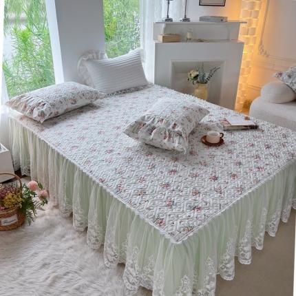 91家纺网 家纺一手货源 找家纺 （总）菊上 2023新款秋冬新品宫廷风皇冠蕾丝全棉单品床裙系列