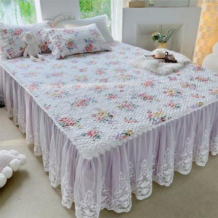 91家纺网 家纺一手货源 找家纺 （总）菊上 2023新款秋冬新品宫廷风皇冠蕾丝全棉单品床裙系列