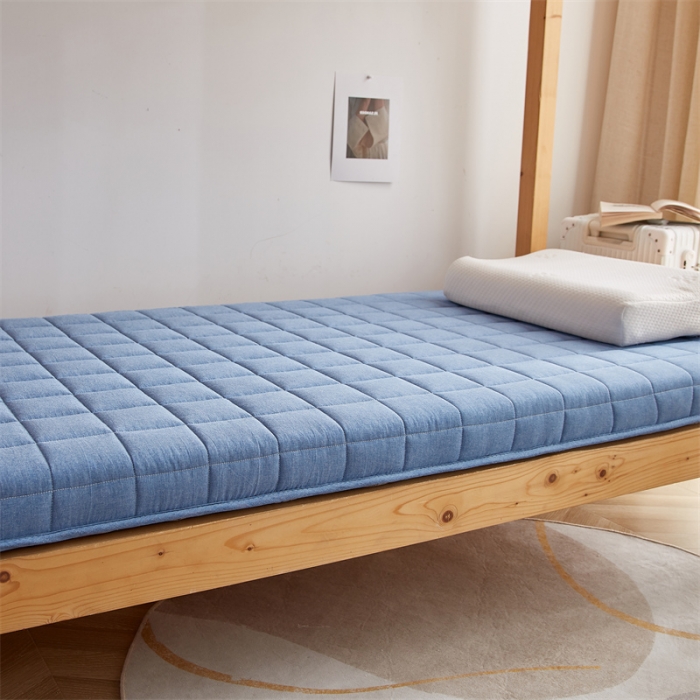 91家纺网 家纺一手货源 找家纺 （总）2025新款A类色织全棉水洗棉棉花学生床垫