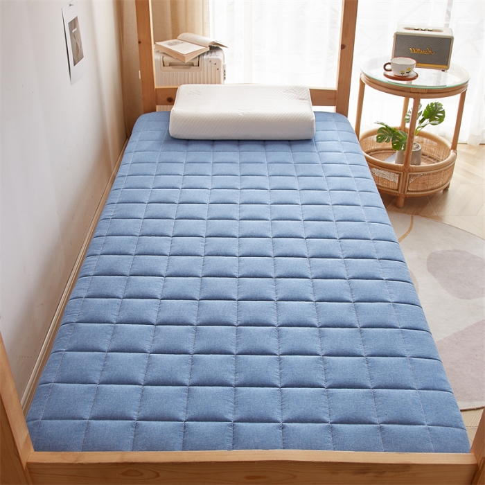 91家纺网 家纺一手货源 找家纺 （总）2025新款A类色织全棉水洗棉棉花学生床垫