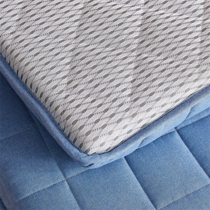 91家纺网 家纺一手货源 找家纺 （总）2025新款A类色织全棉水洗棉棉花学生床垫