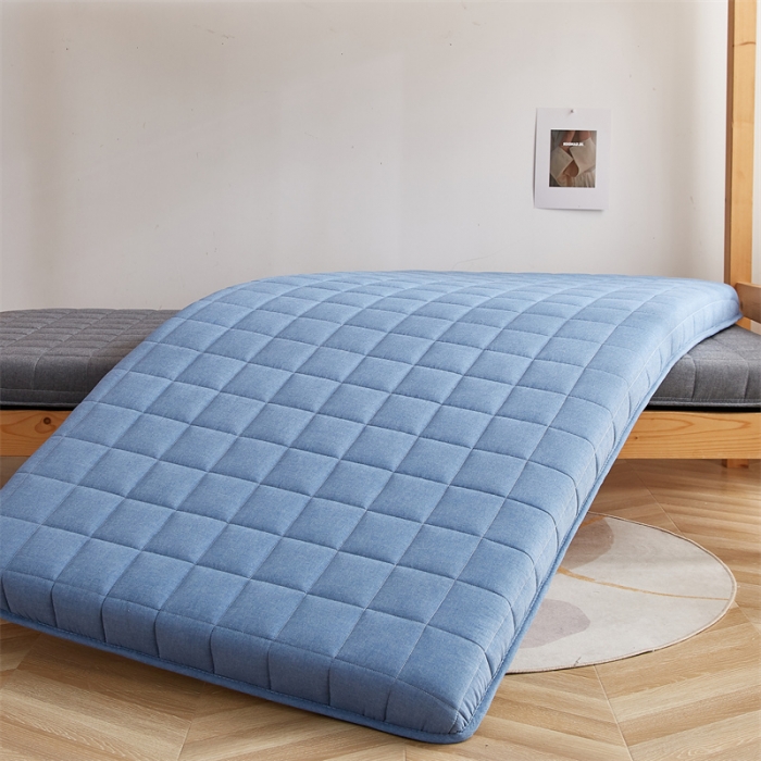 91家纺网 家纺一手货源 找家纺 （总）2025新款A类色织全棉水洗棉棉花学生床垫