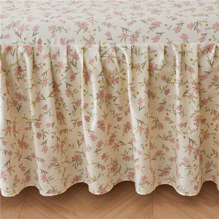 91家纺网 家纺一手货源 找家纺 （总）十个点 2024新款小清新全棉单床裙