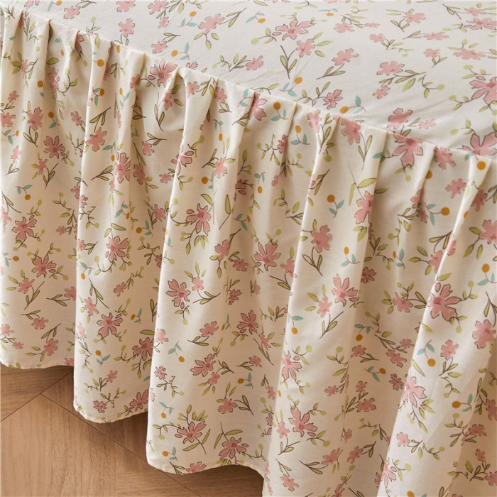 91家纺网 家纺一手货源 找家纺 （总）十个点 2024新款小清新全棉单床裙