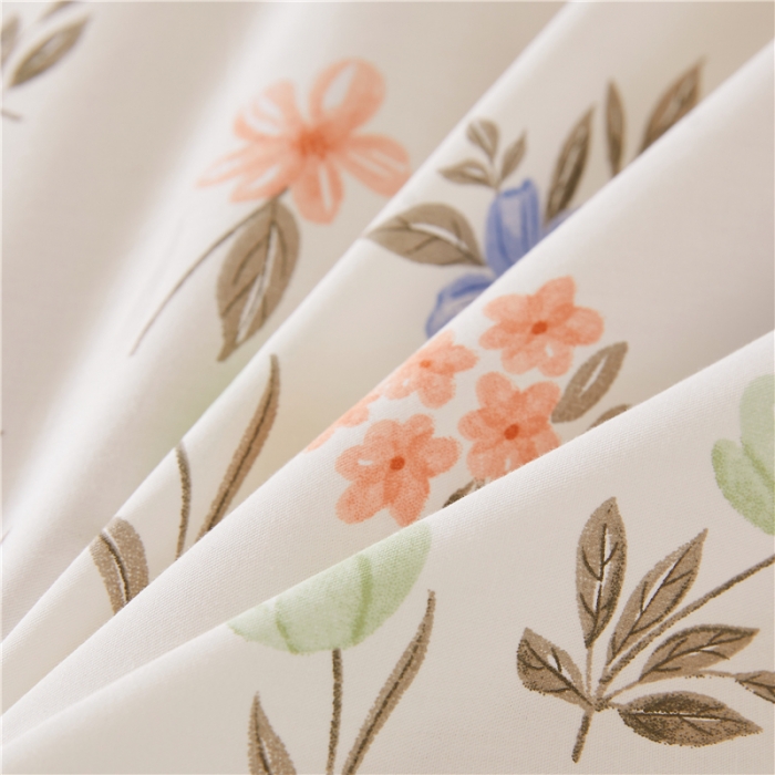 91家纺网 家纺一手货源 找家纺 十个点 2024新款小清新全棉单床裙 白露