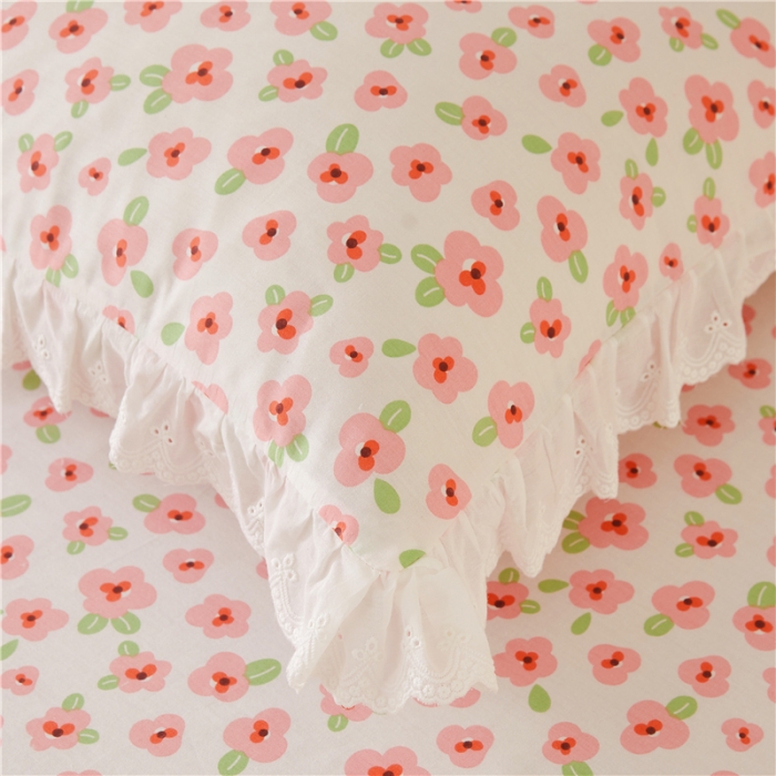 91家纺网 家纺一手货源 找家纺 十个点 2024新款小清新全棉单床裙 园丁熊