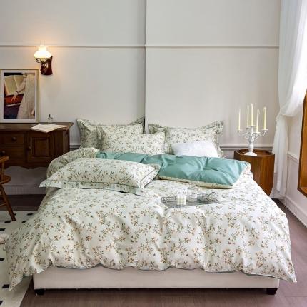 91家纺网 家纺一手货源 找家纺 总由丽家纺2025年7月全工艺铂金柔棉印花床单床笠款四件套 被套放缩水