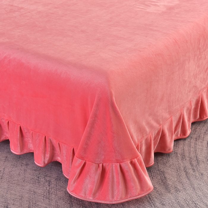 91家纺网 家纺一手货源 找家纺 芯诗曼2025新款8.5斤直播热款高克重牛奶绒法莱绒水晶金貂法莱绒四件套 郁金香