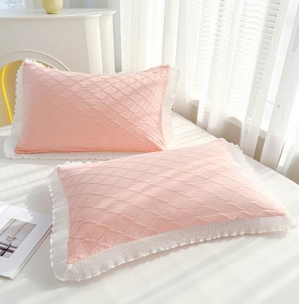 91家纺网 家纺一手货源 找家纺 （总）蓝冰家纺 2023新款A类泡泡纱提花枕套