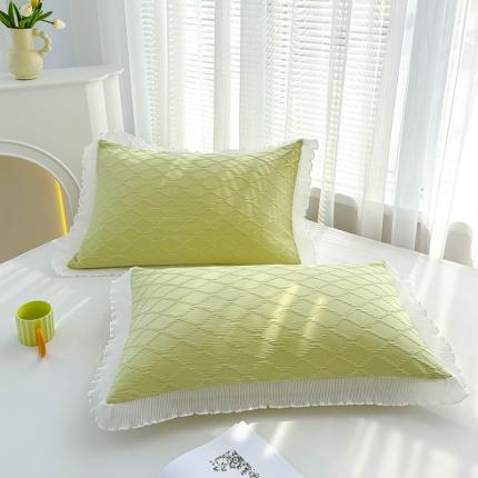 91家纺网 家纺一手货源 找家纺 （总）蓝冰家纺 2023新款A类泡泡纱提花枕套