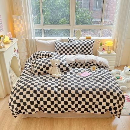 91家纺网 家纺一手货源 找家纺 总麦伦家居 2023新款全棉简约个性北欧系列四件套-第 二组