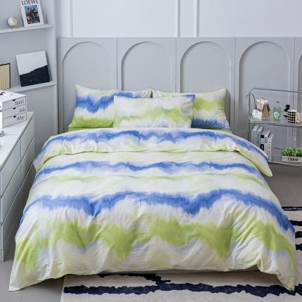 91家纺网 家纺一手货源 找家纺 麦伦家居 2023新款全棉简约个性北欧系列四件套-第 二组 光年