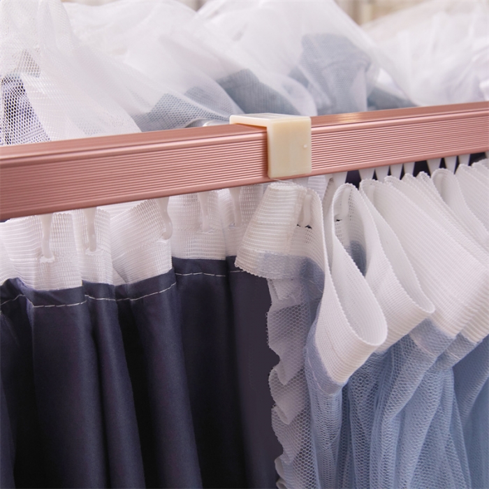 91家纺网 家纺一手货源 找家纺 迪凡保罗 2025新款2323天地杆铝合金导轨涂银强遮光学生蚊帐 藏青色