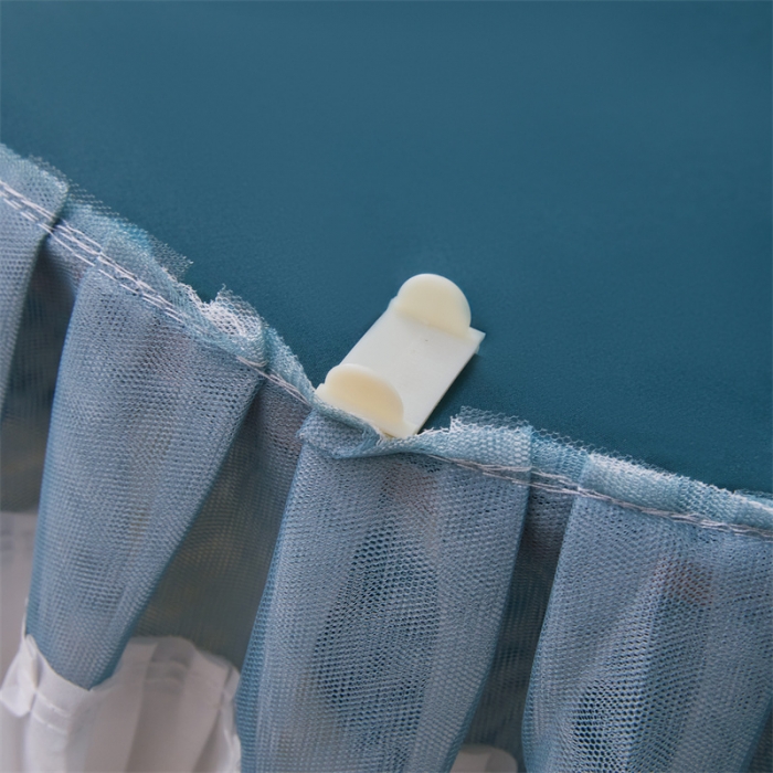 91家纺网 家纺一手货源 找家纺 迪凡保罗 2025新款2323天地杆铝合金导轨涂银强遮光学生蚊帐 海岛蓝