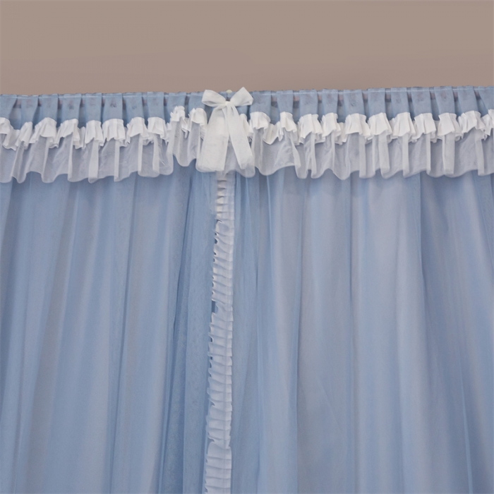 91家纺网 家纺一手货源 找家纺 迪凡保罗 2025新款2323天地杆铝合金导轨涂银强遮光学生蚊帐 浅灰色