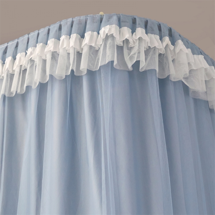 91家纺网 家纺一手货源 找家纺 迪凡保罗 2025新款2323天地杆铝合金导轨涂银强遮光学生蚊帐 浅灰色