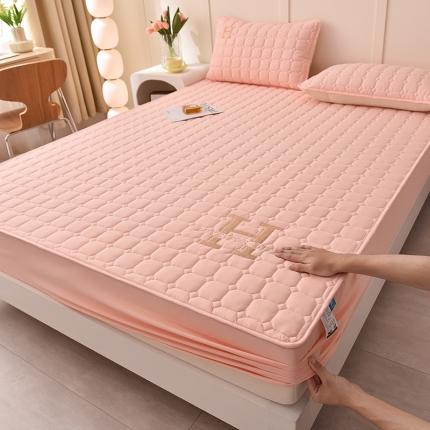 91家纺网 家纺一手货源 找家纺 （总）富威堡家纺 2023新款原棉H标刺绣棉花床笠