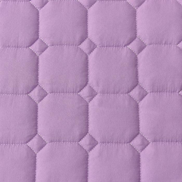 91家纺网 家纺一手货源 找家纺 富威堡家纺 2023新款原棉H标刺绣棉花床笠 刺绣-紫