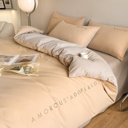 91家纺网 家纺一手货源 找家纺 秋冬全棉加厚磨毛四件套纯棉刺绣活性床上用品（提供买家秀）