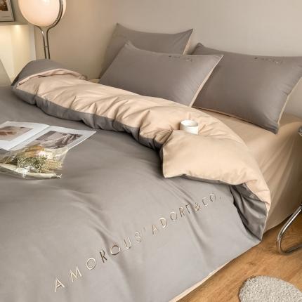 91家纺网 家纺一手货源 找家纺 秋冬全棉加厚磨毛四件套纯棉刺绣活性床上用品（提供买家秀）